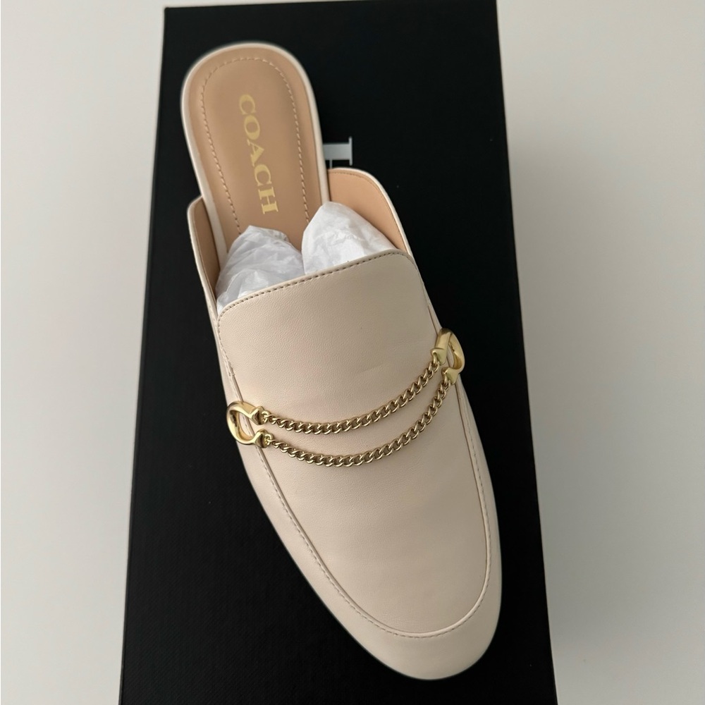 Coach Leather Sawyer Sue Slide New